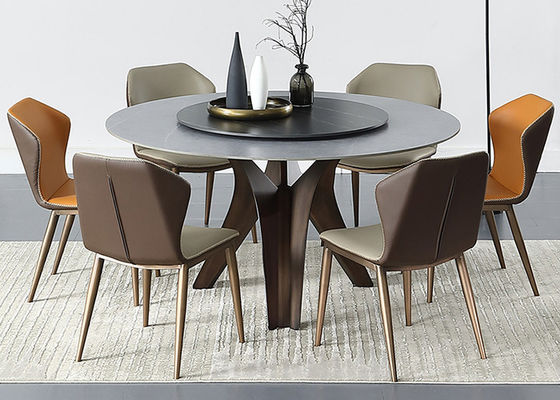 Rock Slab Light Luxury Home Furniture โต๊ะรับประทานอาหาร