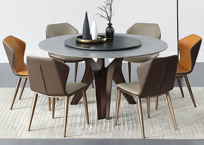 Rock Slab Light Luxury Home Furniture โต๊ะรับประทานอาหาร