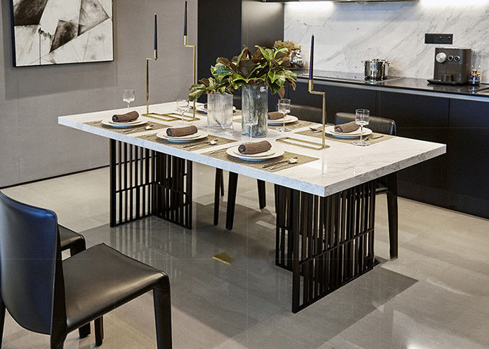 51''x31''x31'' โต๊ะรับประทานอาหารแฟชั่นดีไซน์ท็อปหินอ่อน