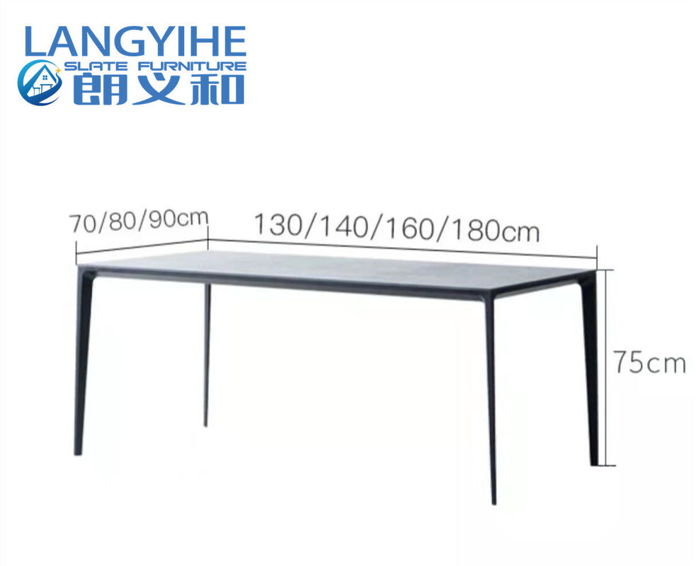 Rock Slab Home โต๊ะรับประทานอาหารหินอ่อน Minimalist 130x70cm